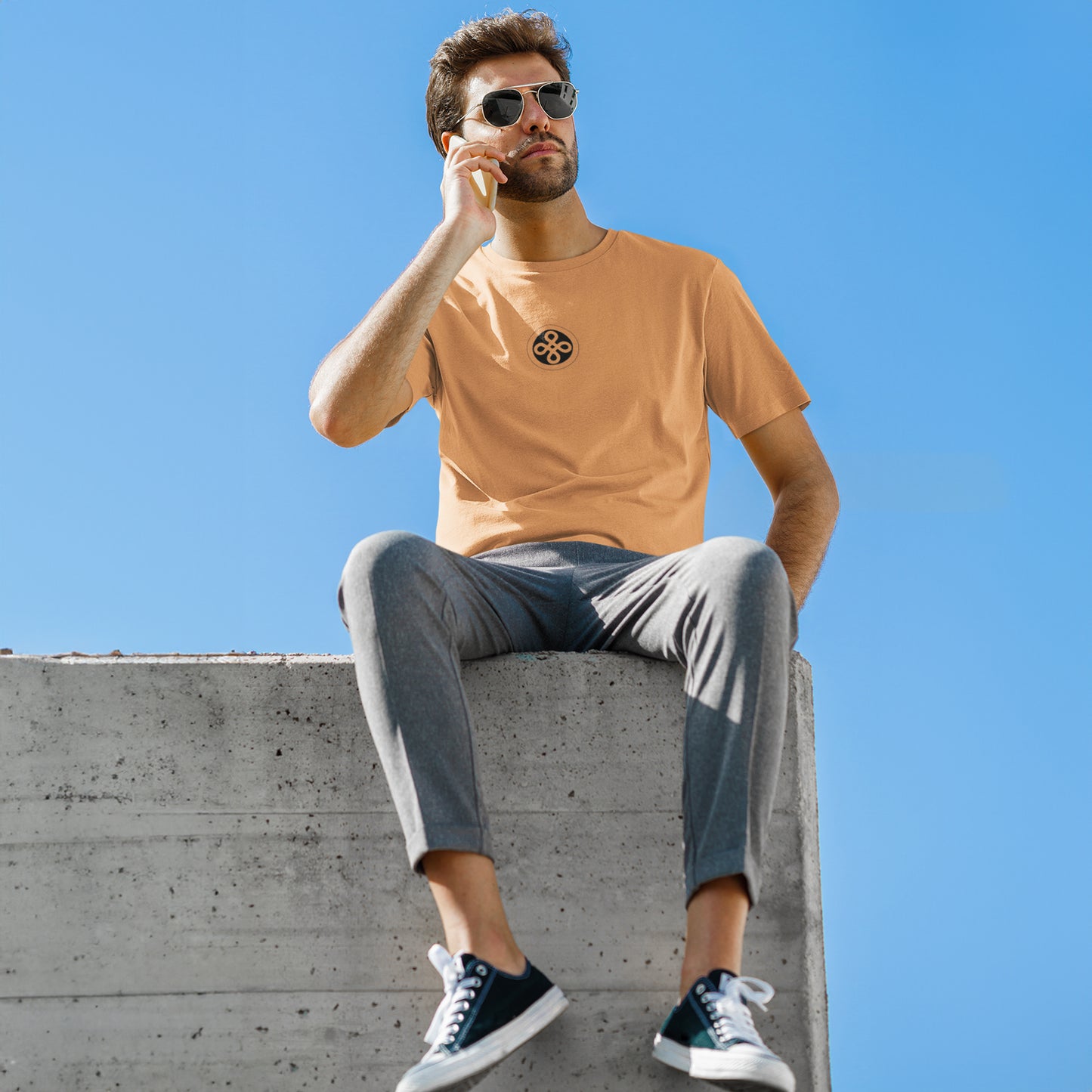 flower-202-mustard-yellow-round-neck-t-shirt