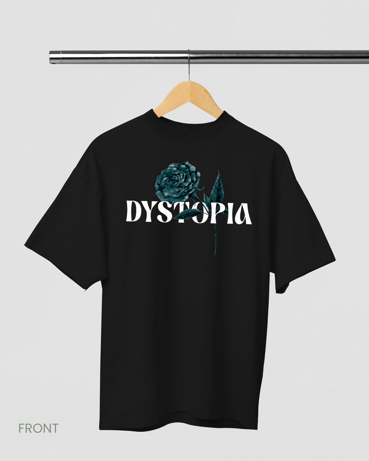DYSTOPIA: BLACK OVERSIZED T-SHIRT