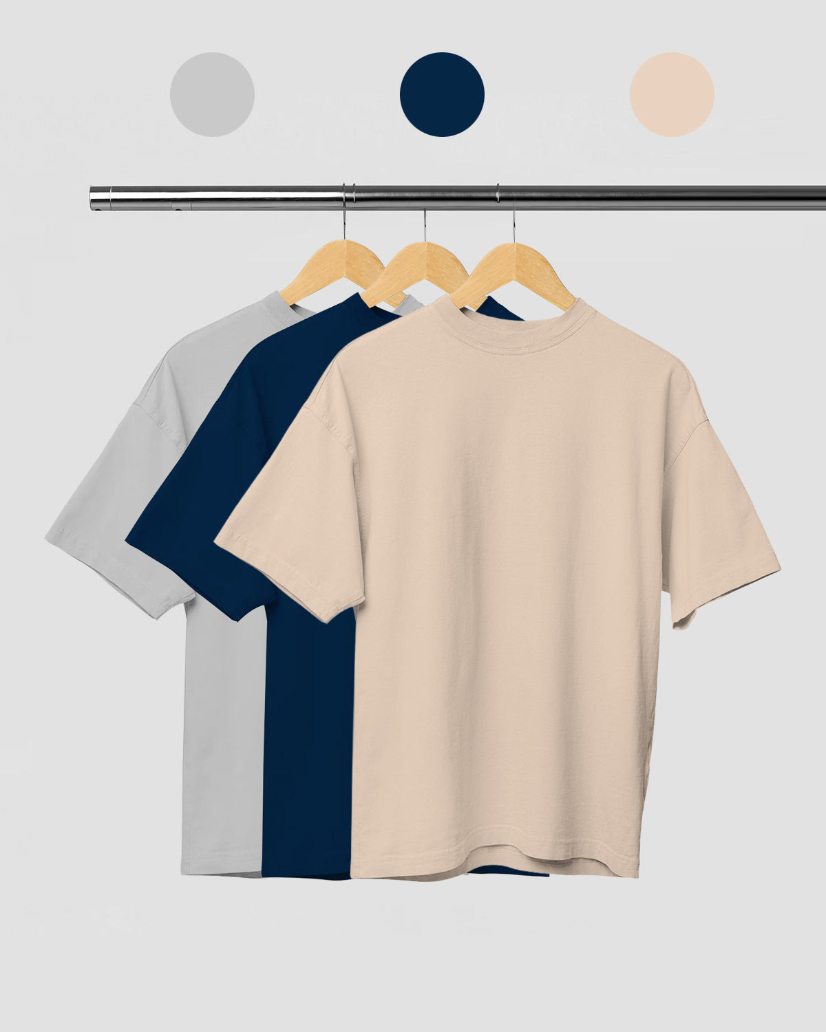 PREMIUM PACK OF 3: ASH GREY, NAVY BLUE, BEIGE