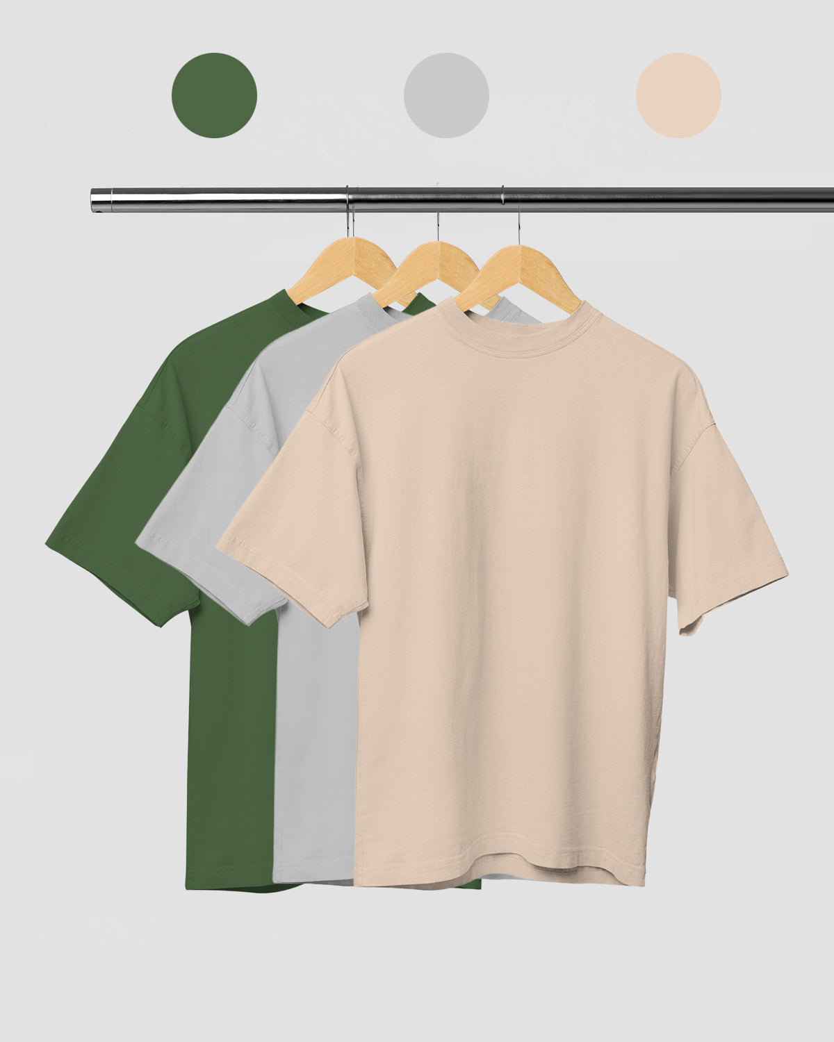PREMIUM PACK OF 3: MILITARY GREEN, ASH GREY, BEIGE