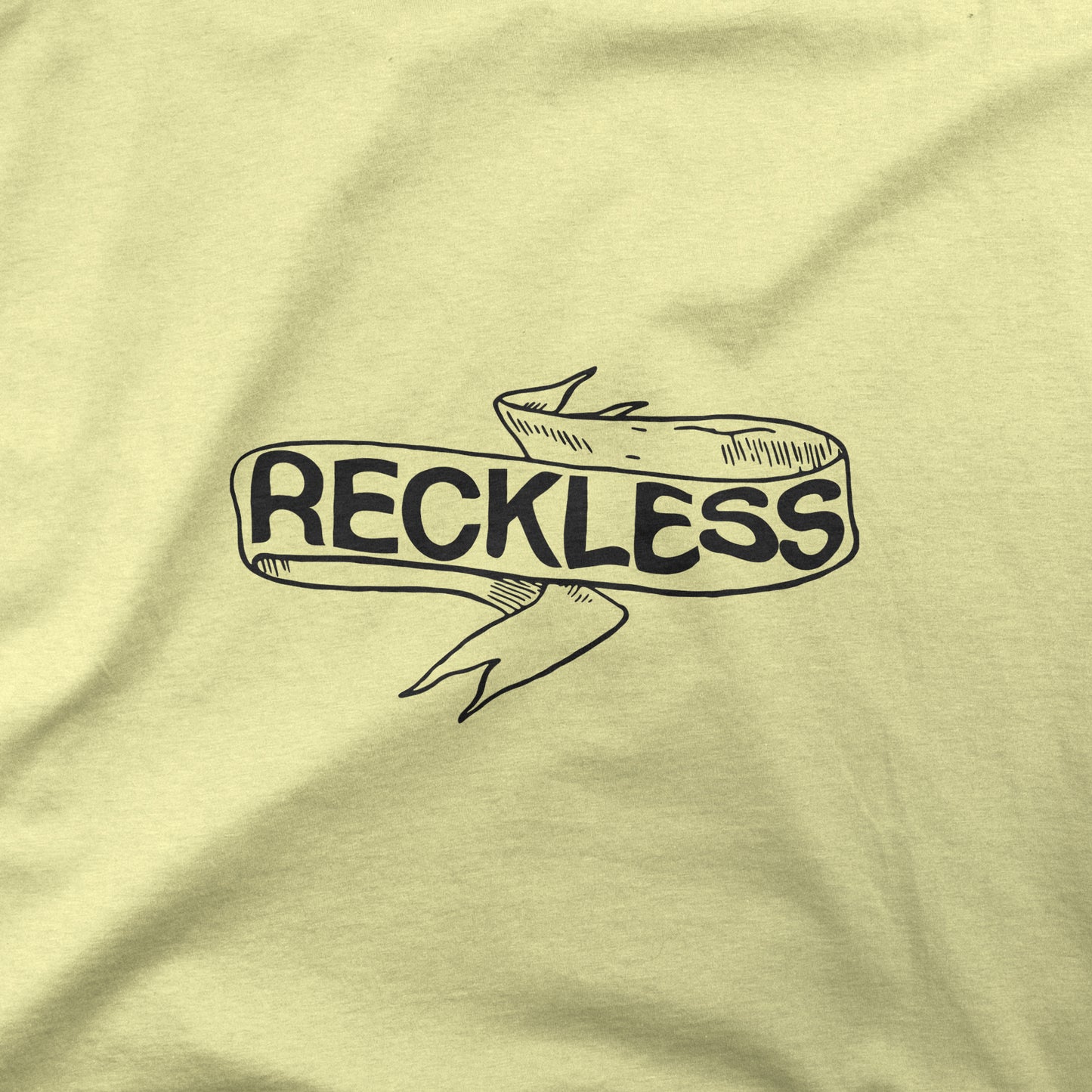 reckless-butter-yellow-round-neck-t-shirt