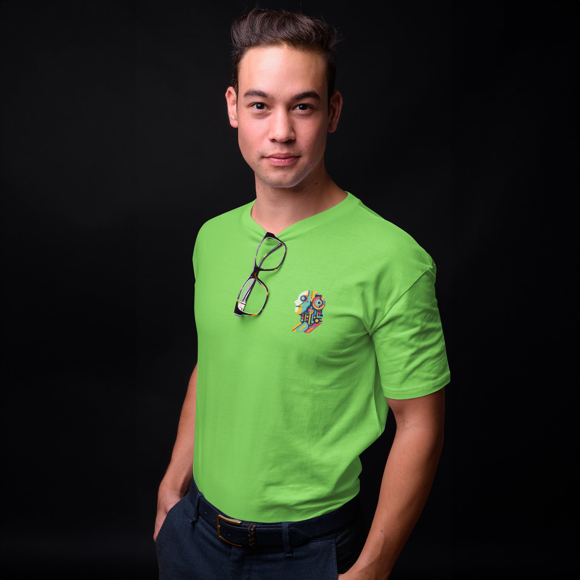 robocop-liril-green-round-neck-t-shirt