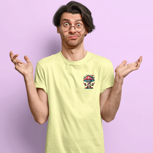 shroom-butter-yellow-round-neck-t-shirt