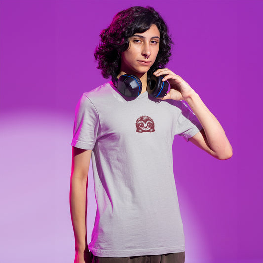 slothing-ii-melange-grey-round-neck-t-shirt