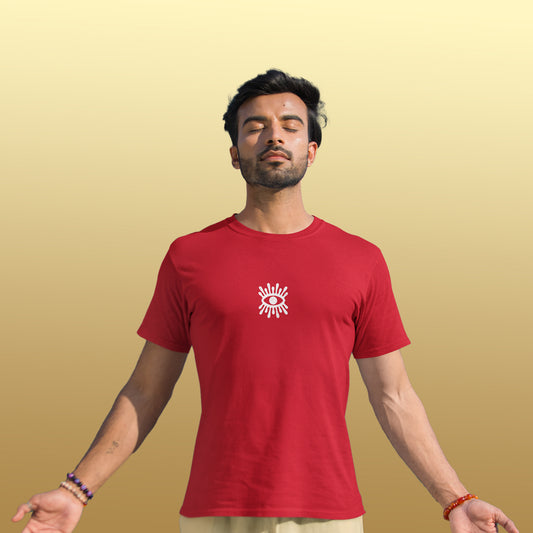 watch-out-red-round-neck-t-shirt