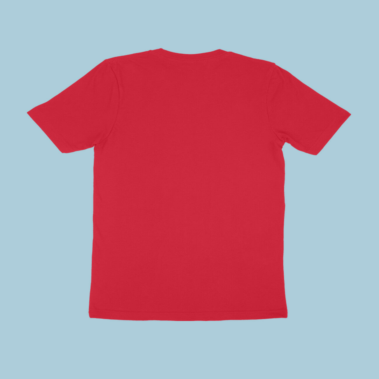 watch-out-red-round-neck-t-shirt