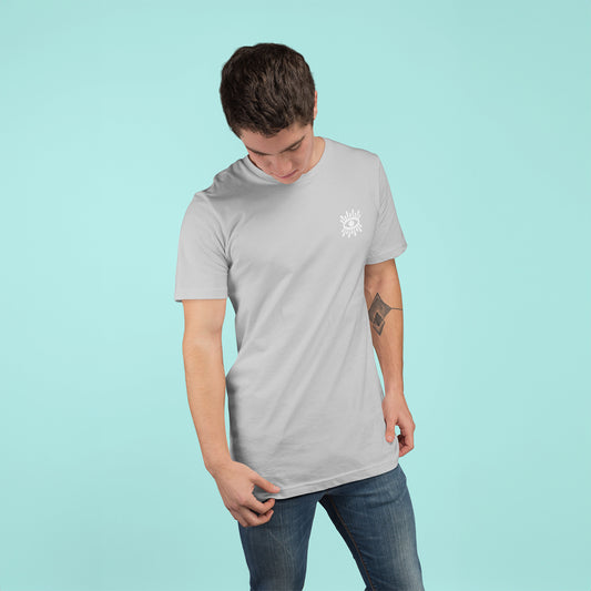 watch-out-melange-grey-round-neck-t-shirt