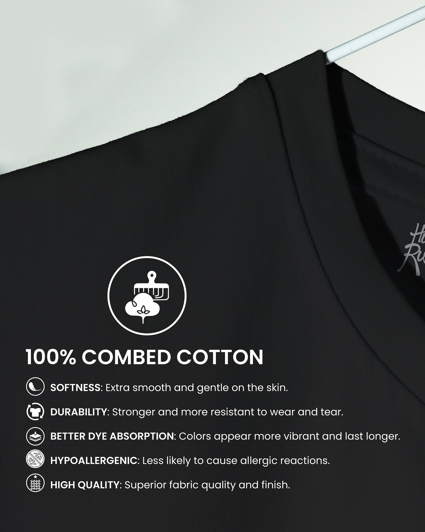 SOLID PLAIN BLACK OVERSIZED T-SHIRT FOR MEN