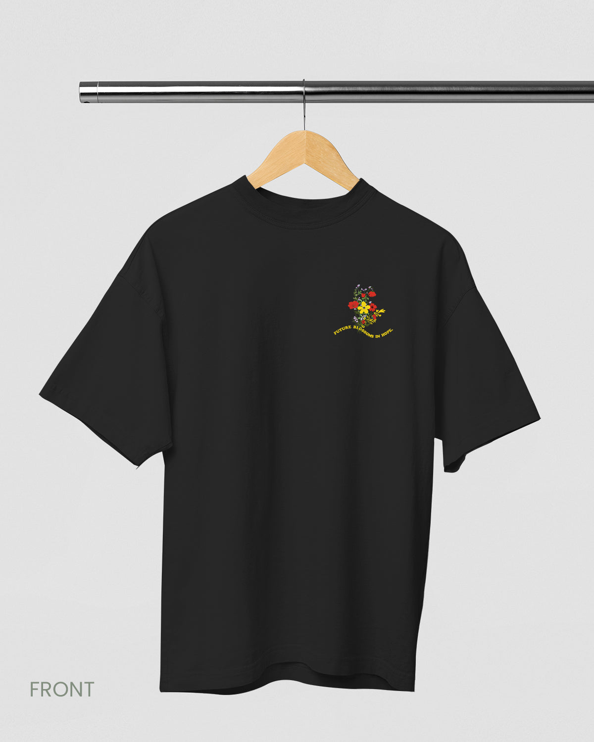 blossoms-black-oversized-t-shirt