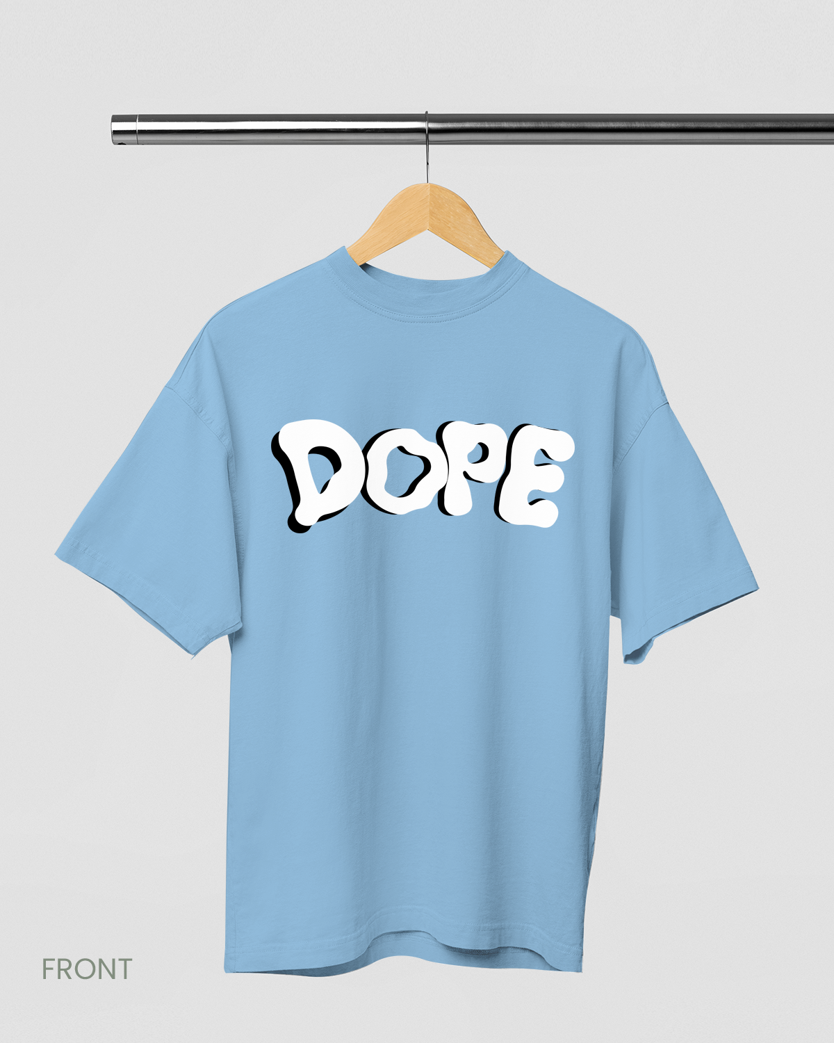 DOPE: BABY BLUE OVERSIZED T-SHIRT
