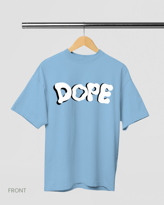 DOPE: BABY BLUE OVERSIZED T-SHIRT
