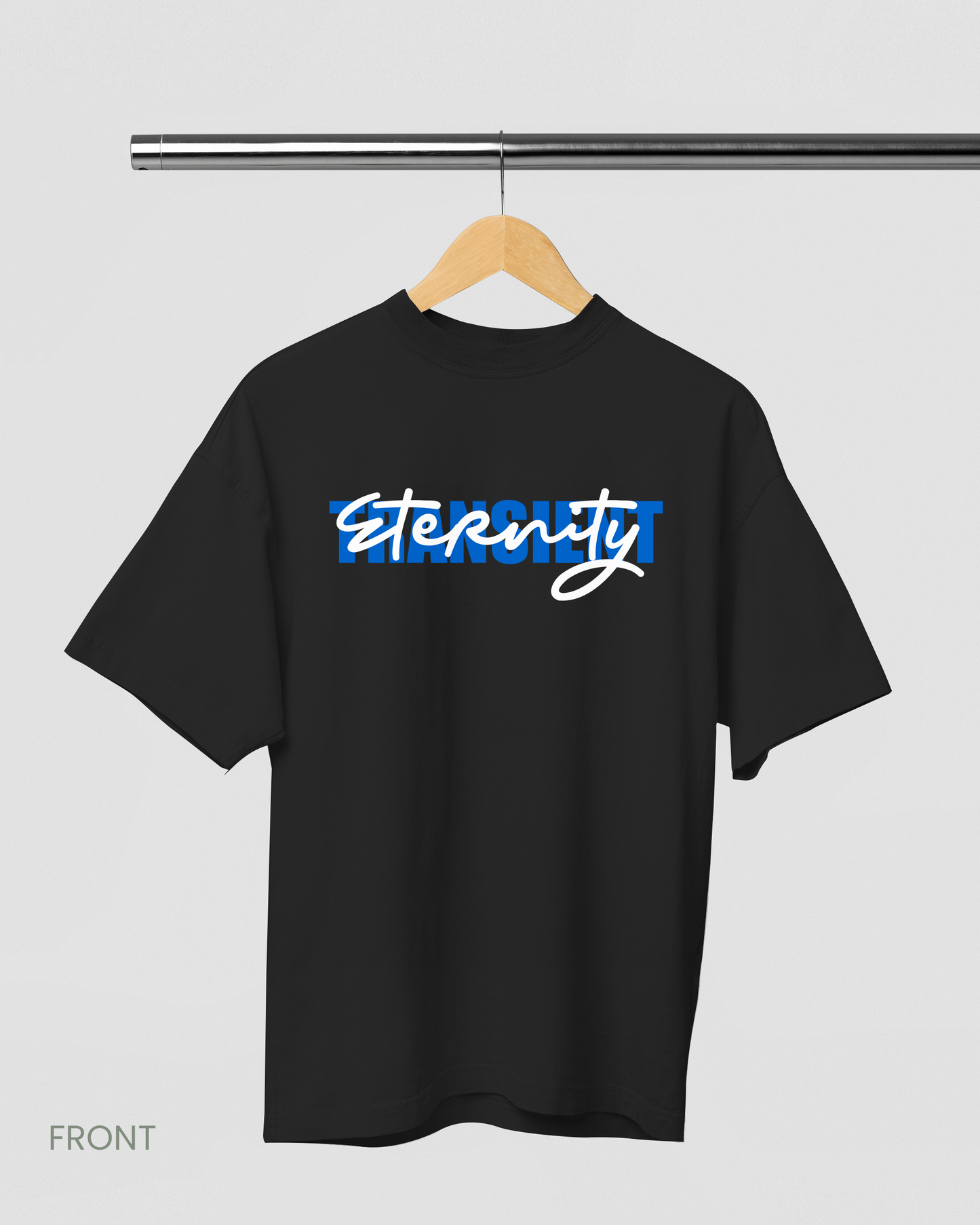 ETERNITY: BLACK MEN'S OVERSIZED T-SHIRT