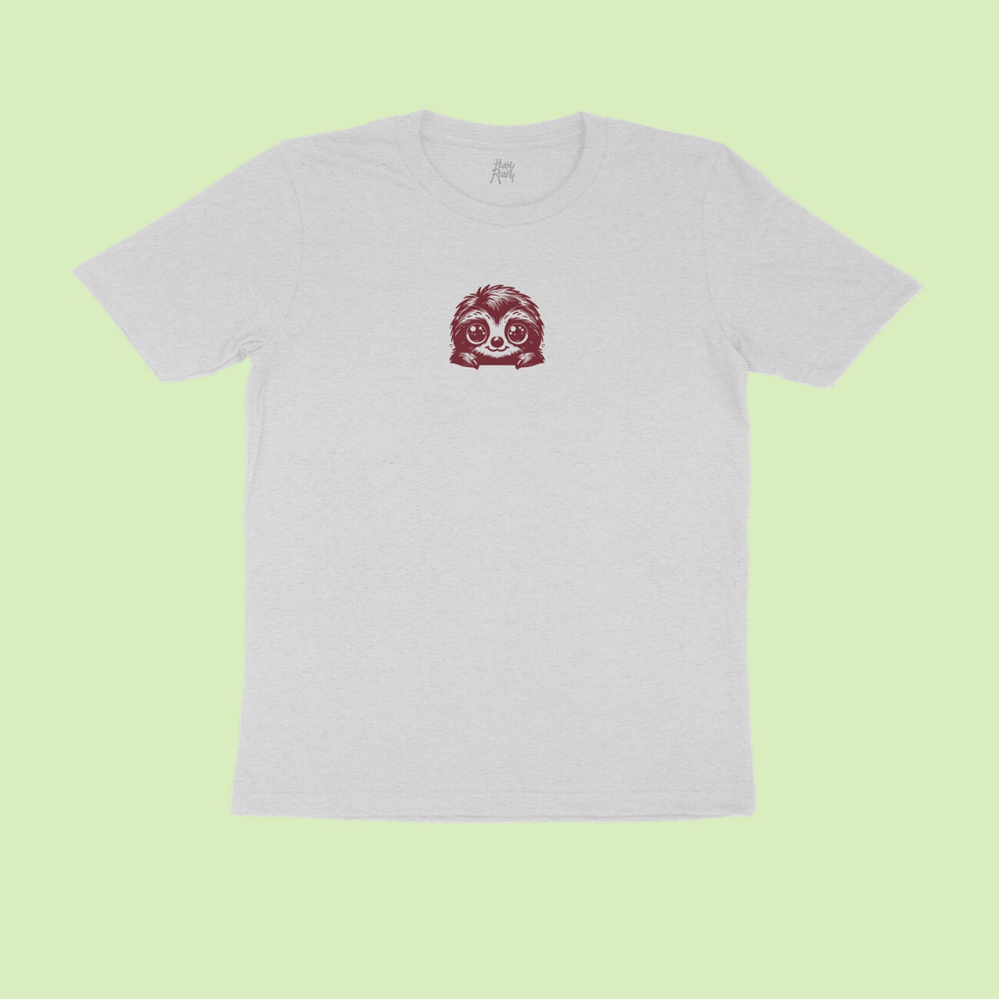 slothing-ii-melange-grey-round-neck-t-shirt