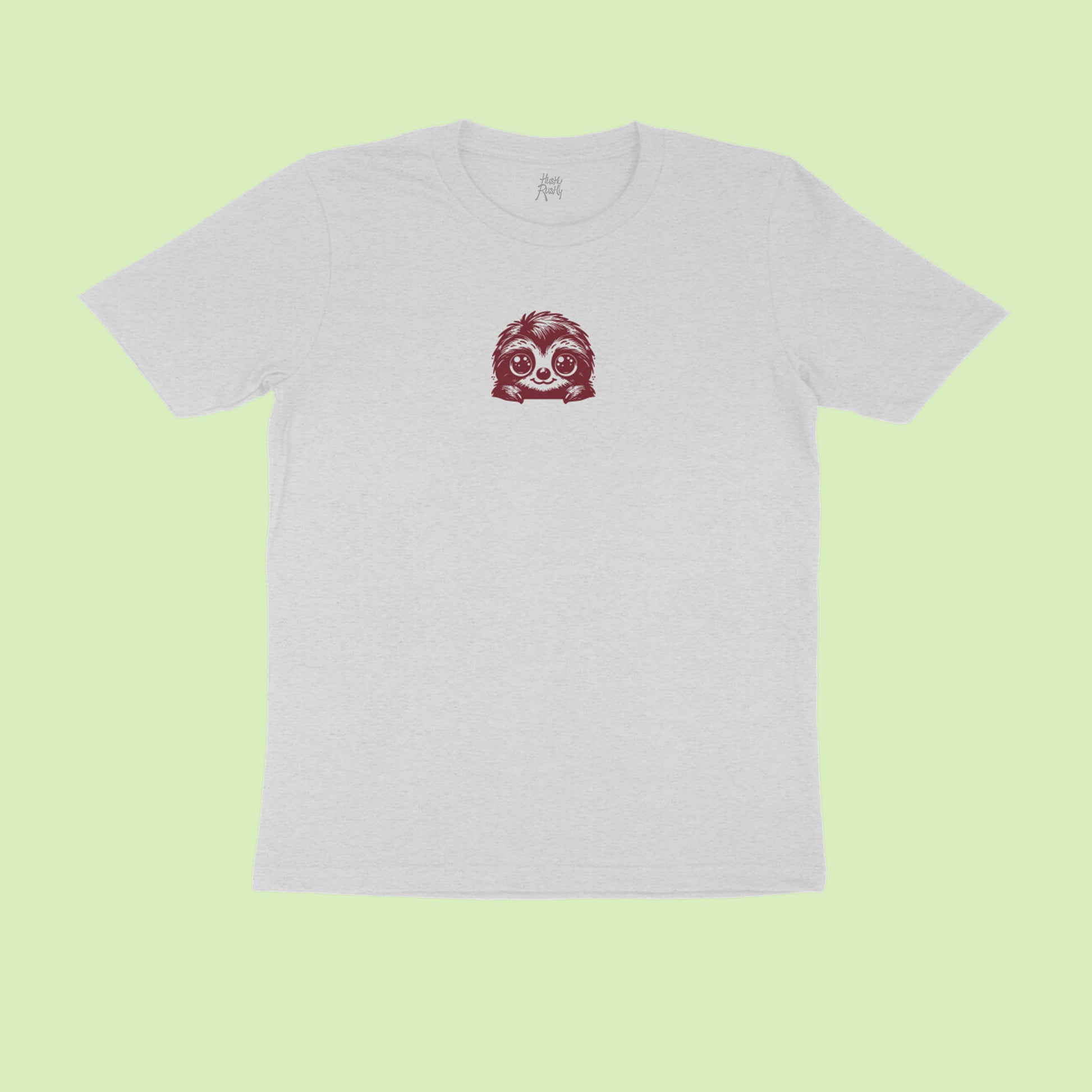 slothing-ii-melange-grey-round-neck-t-shirt