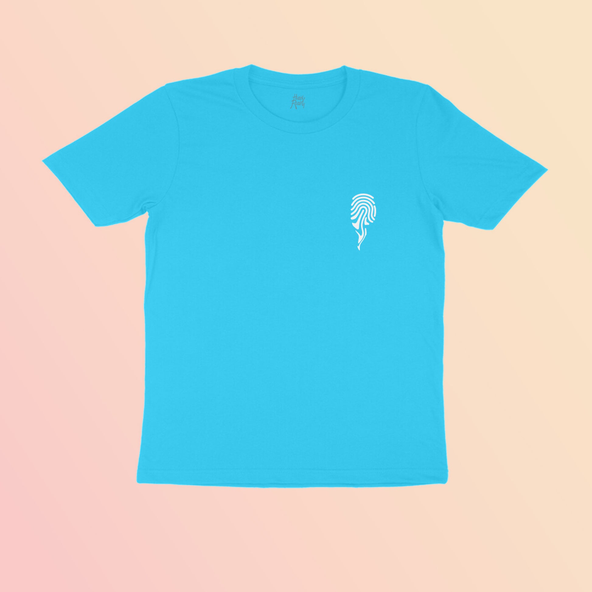 thumbprint-sky-blue-round-neck-t-shirt
