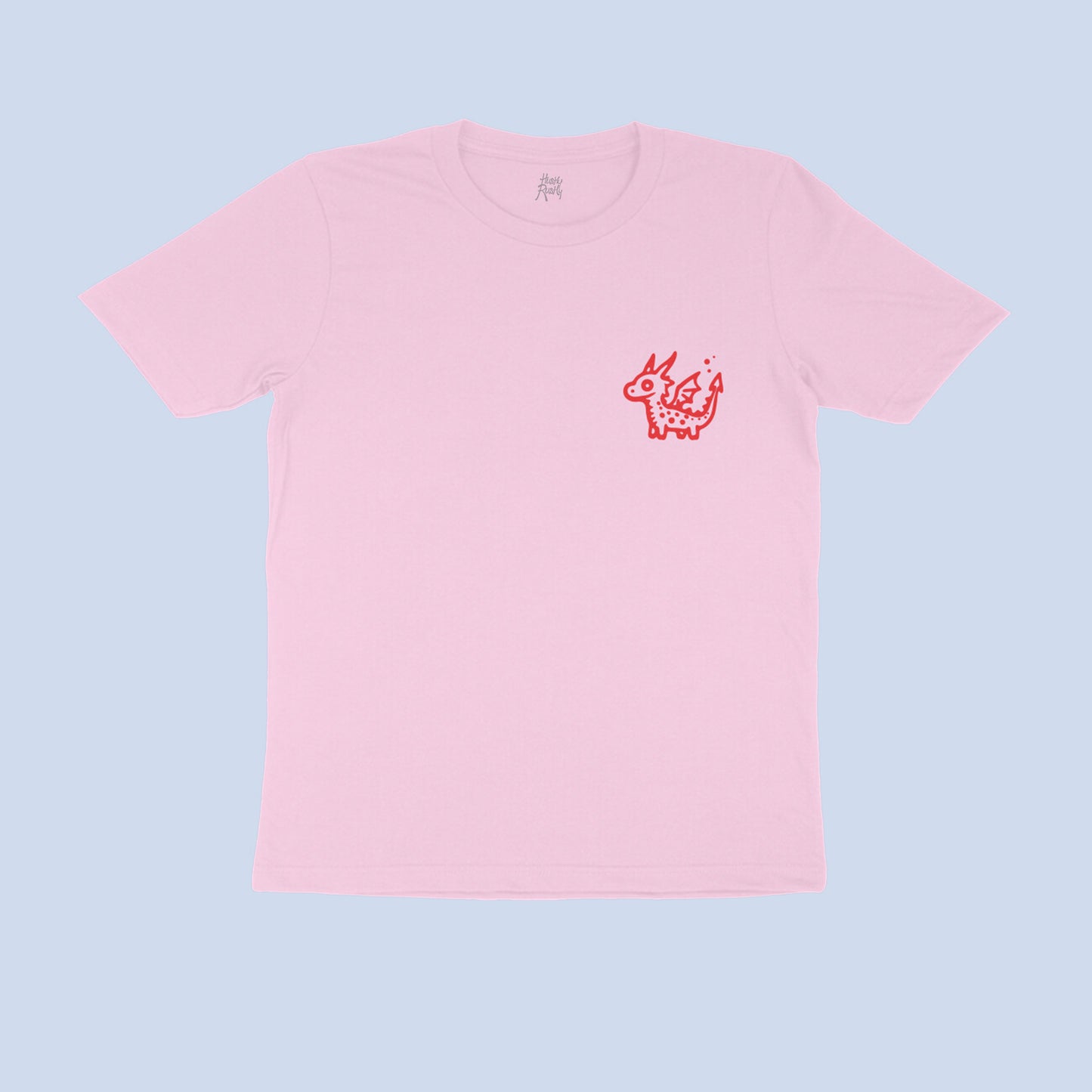 dragon-light-pink-round-neck-t-shirt