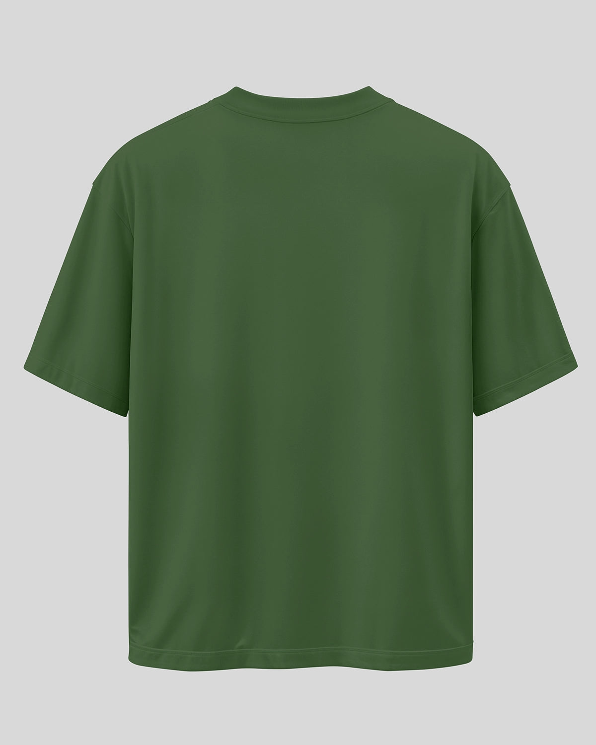 GROWTH: Forest Green Oversized T-Shirt for Men