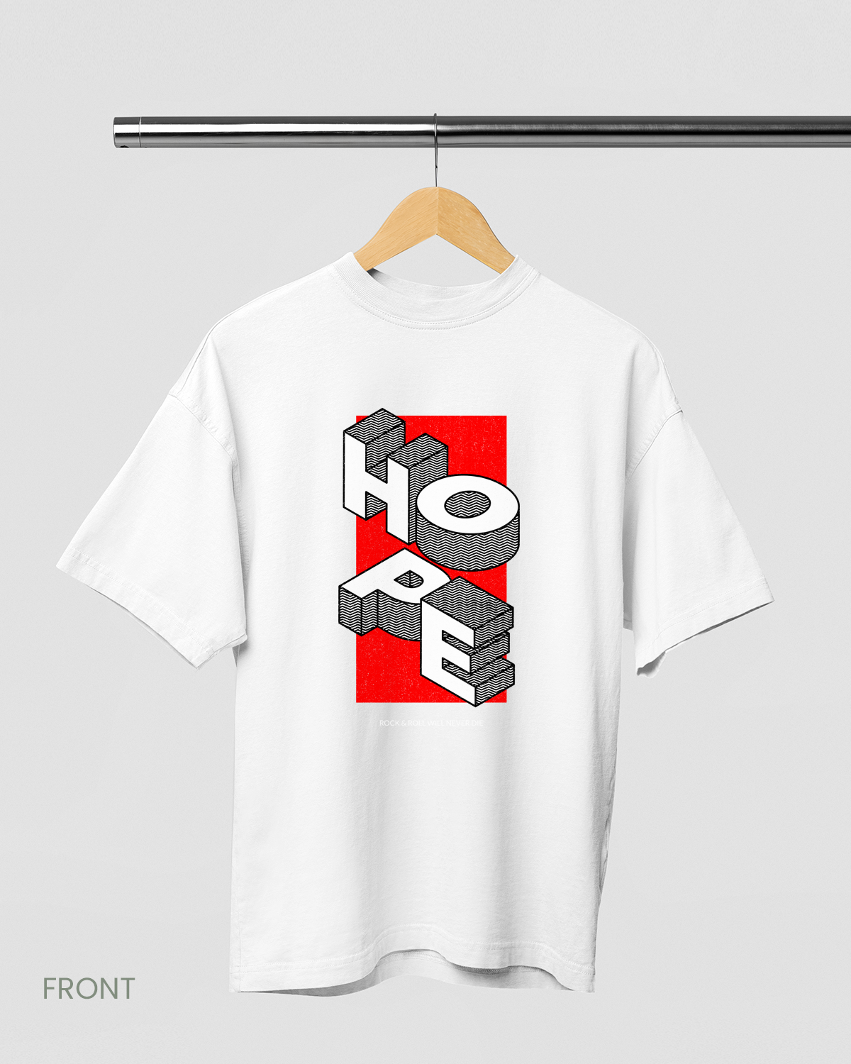 HOPE: WHITE OVERSIZED T-SHIRT