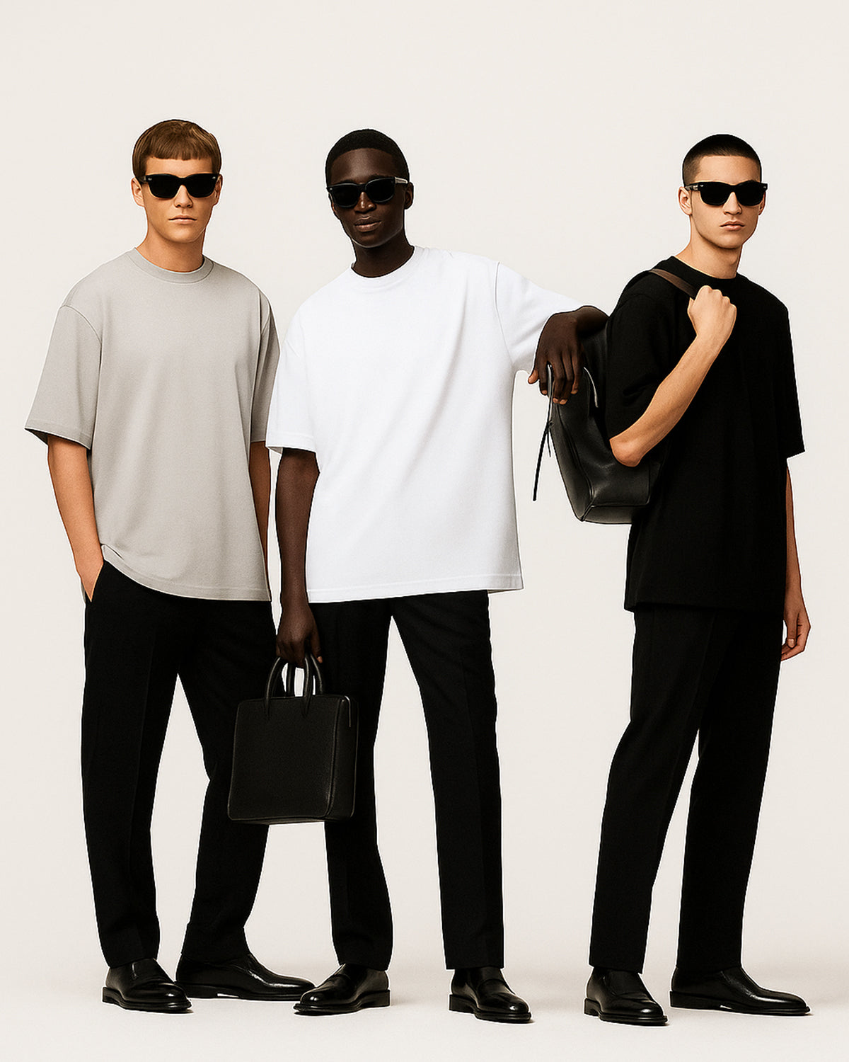 PREMIUM PACK OF 3: ASH GREY, WHITE, BLACK