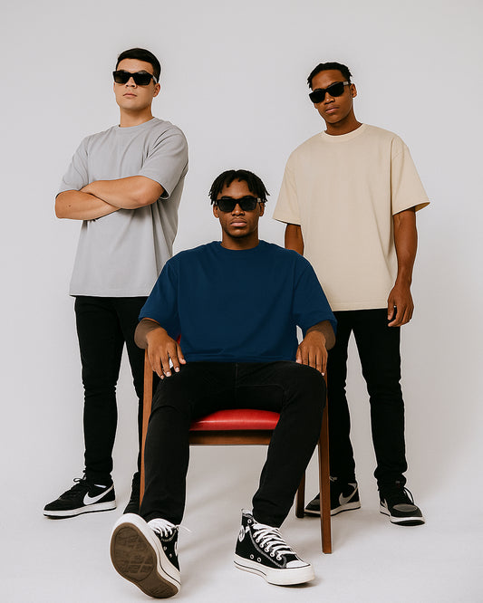 PREMIUM PACK OF 3: ASH GREY, NAVY BLUE, BEIGE