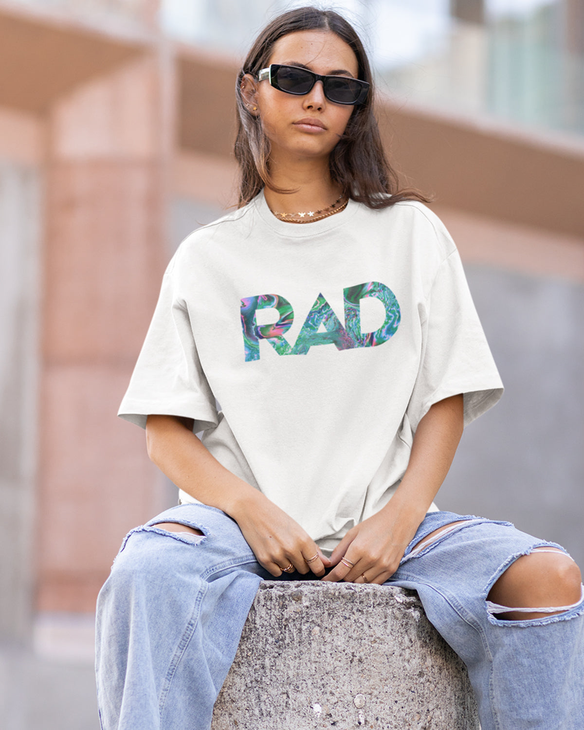 RAD: OVERSIZED UNISEX T-SHIRT FOR WOMEN