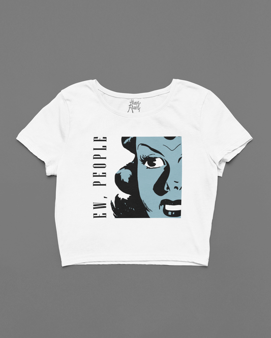EW, PEOPLE: WHITE CROP TOP