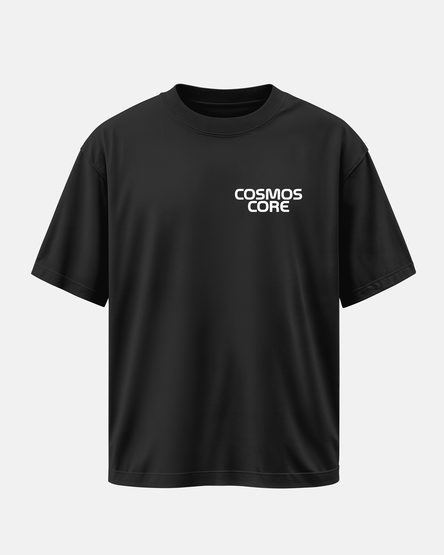 Black Oversized T-Shirt: Space Bound