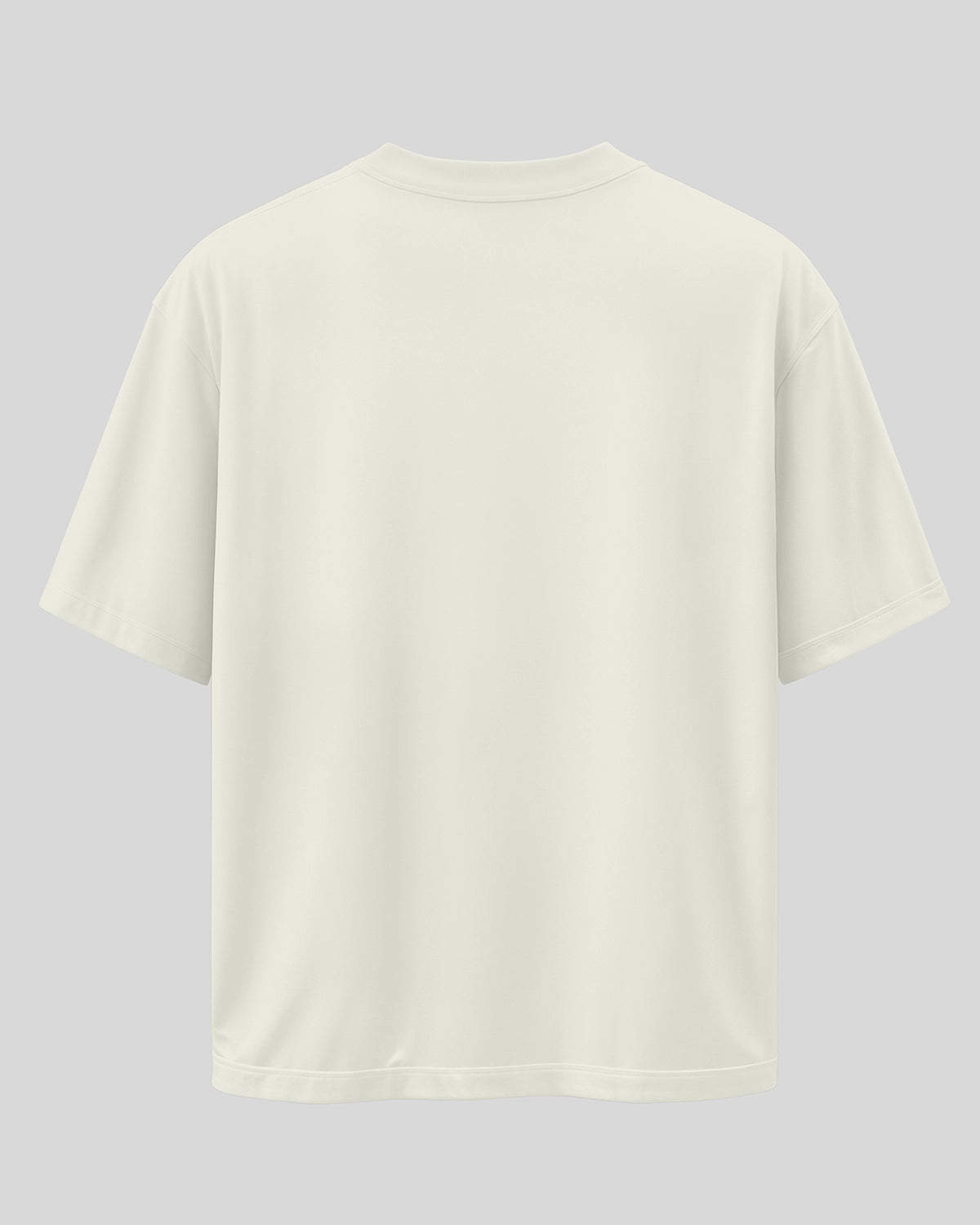 TULIP- Ivory White Premium Oversized T-Shirt for Men