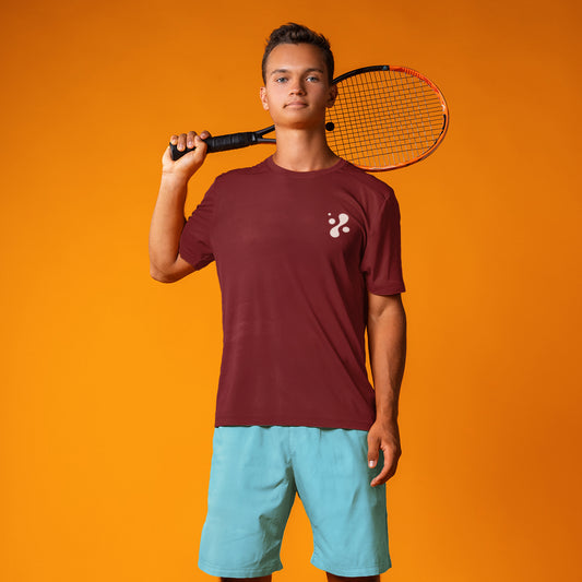 wiggle-maroon-round-neck-t-shirt