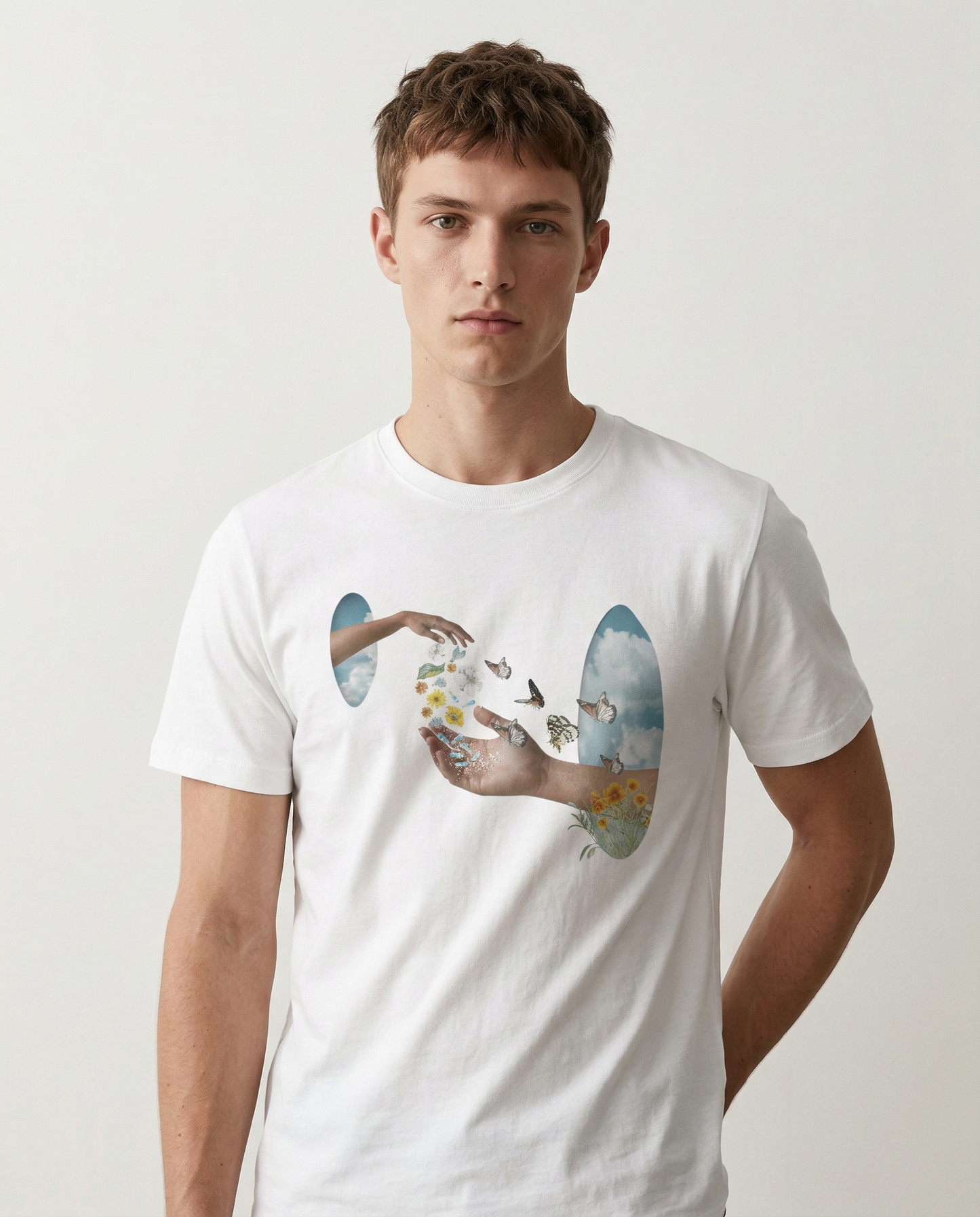 OFFERING: WHITE ROUND NECK T-SHIRT