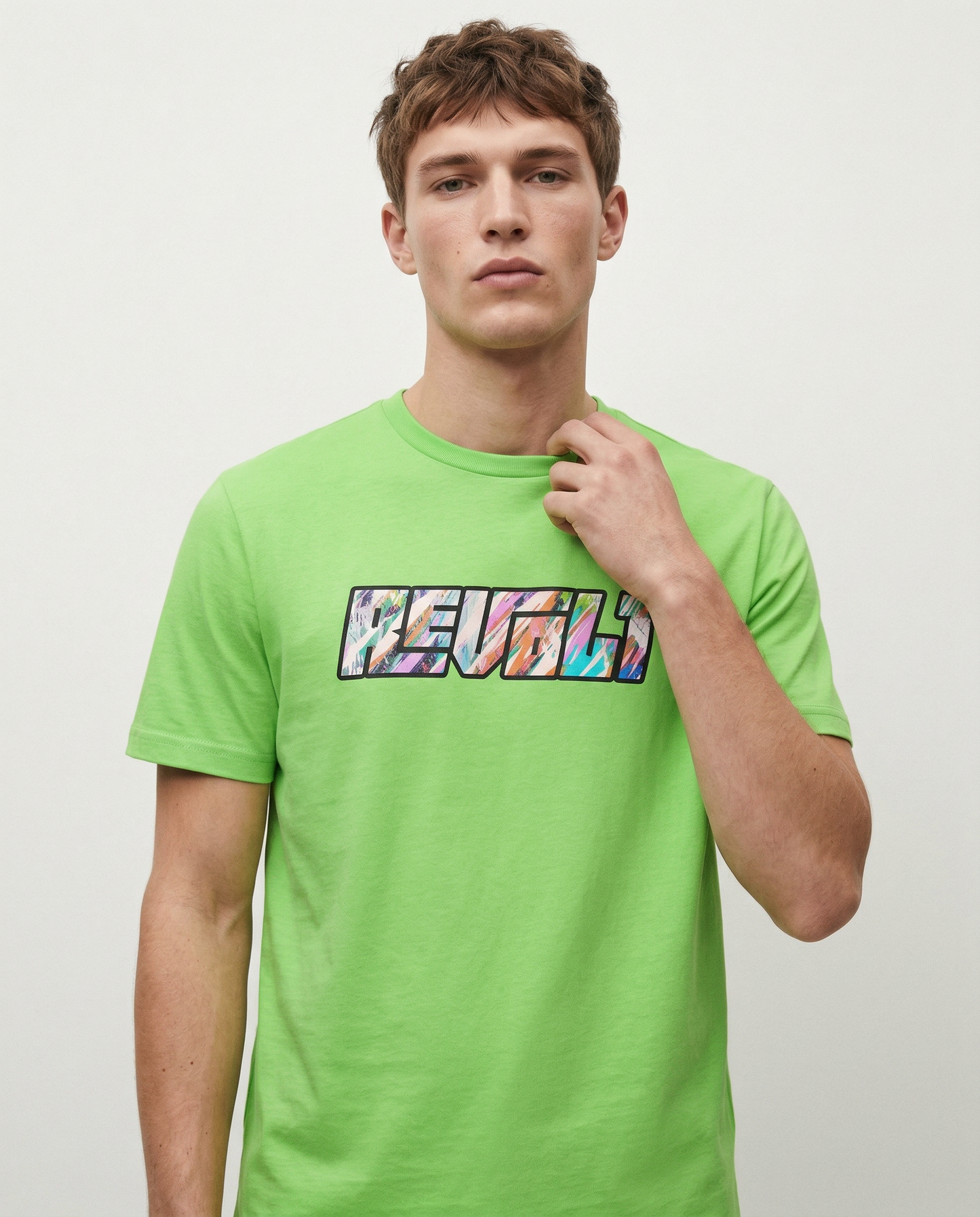 REVOLT: GREEN ROUND NECK T-SHIRT