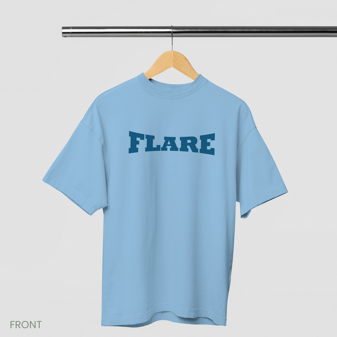 flare-baby-blue-oversized-t-shirt