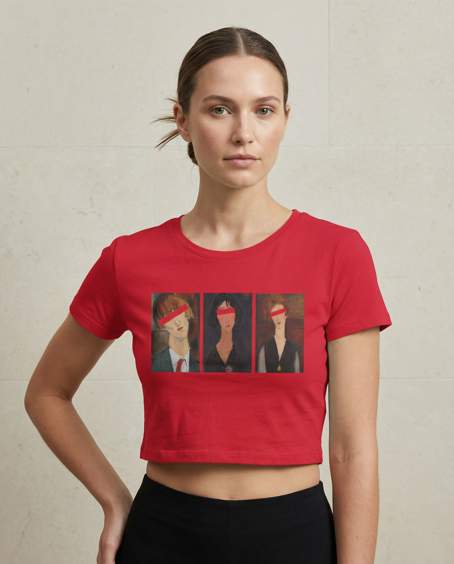 PORTRAITS: RED CROP TOP