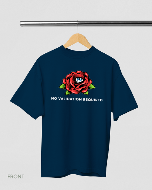 NO VALIDATION REQUIRED: NAVY BLUE OVERSIZED T-SHIRT
