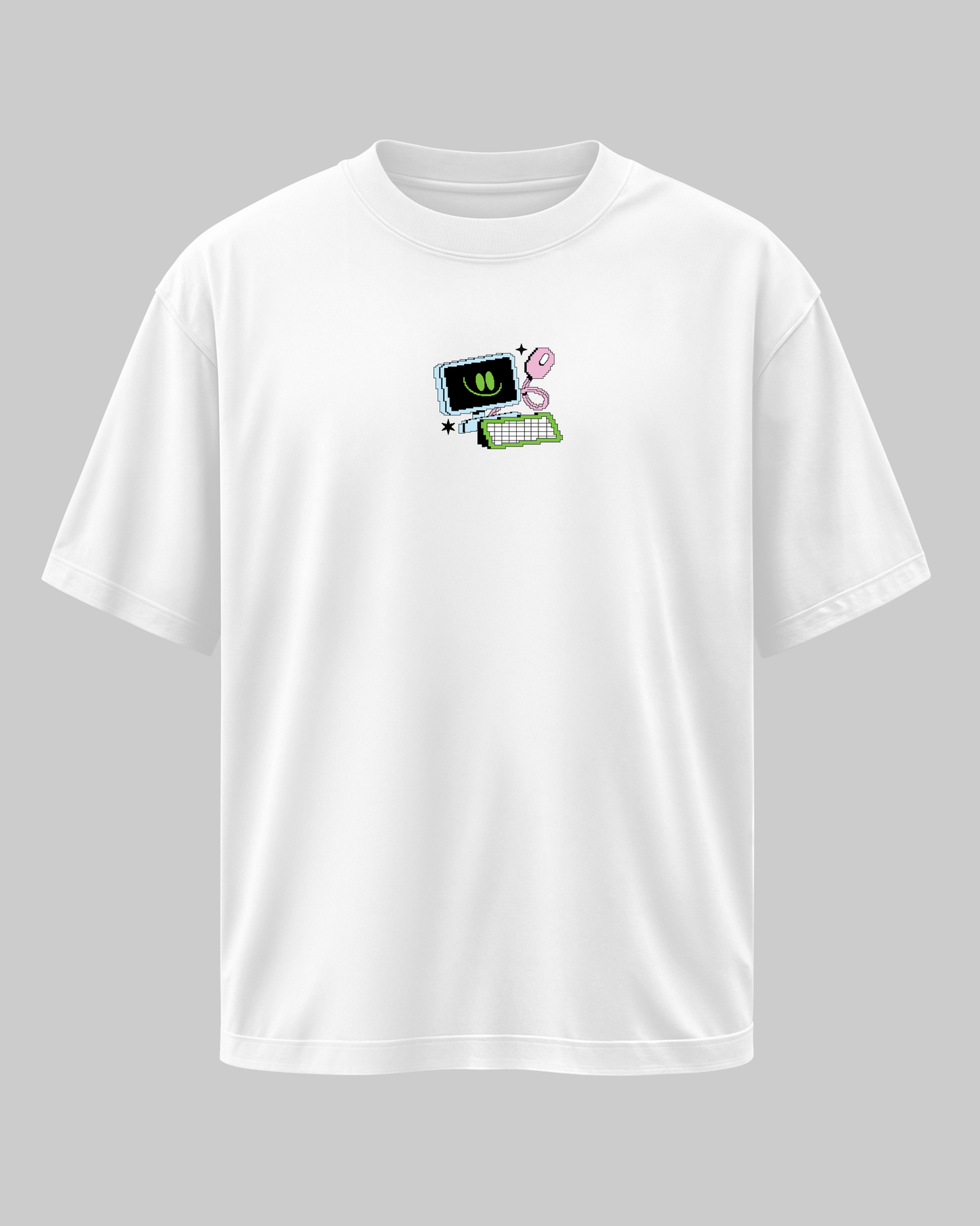 GEEK: Oversized White T-Shirt