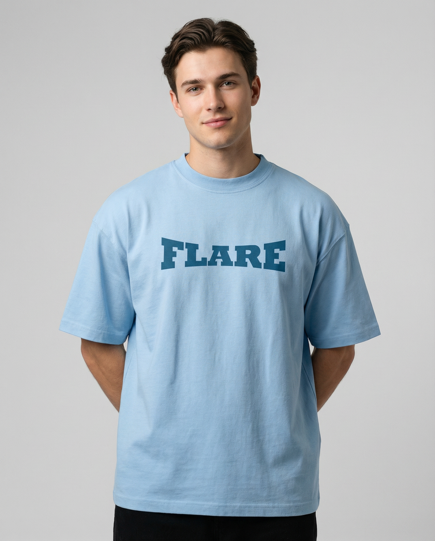 FLARE: BABY BLUE OVERSIZED T-SHIRT FOR MEN