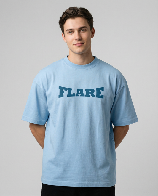 FLARE: BABY BLUE OVERSIZED T-SHIRT FOR MEN