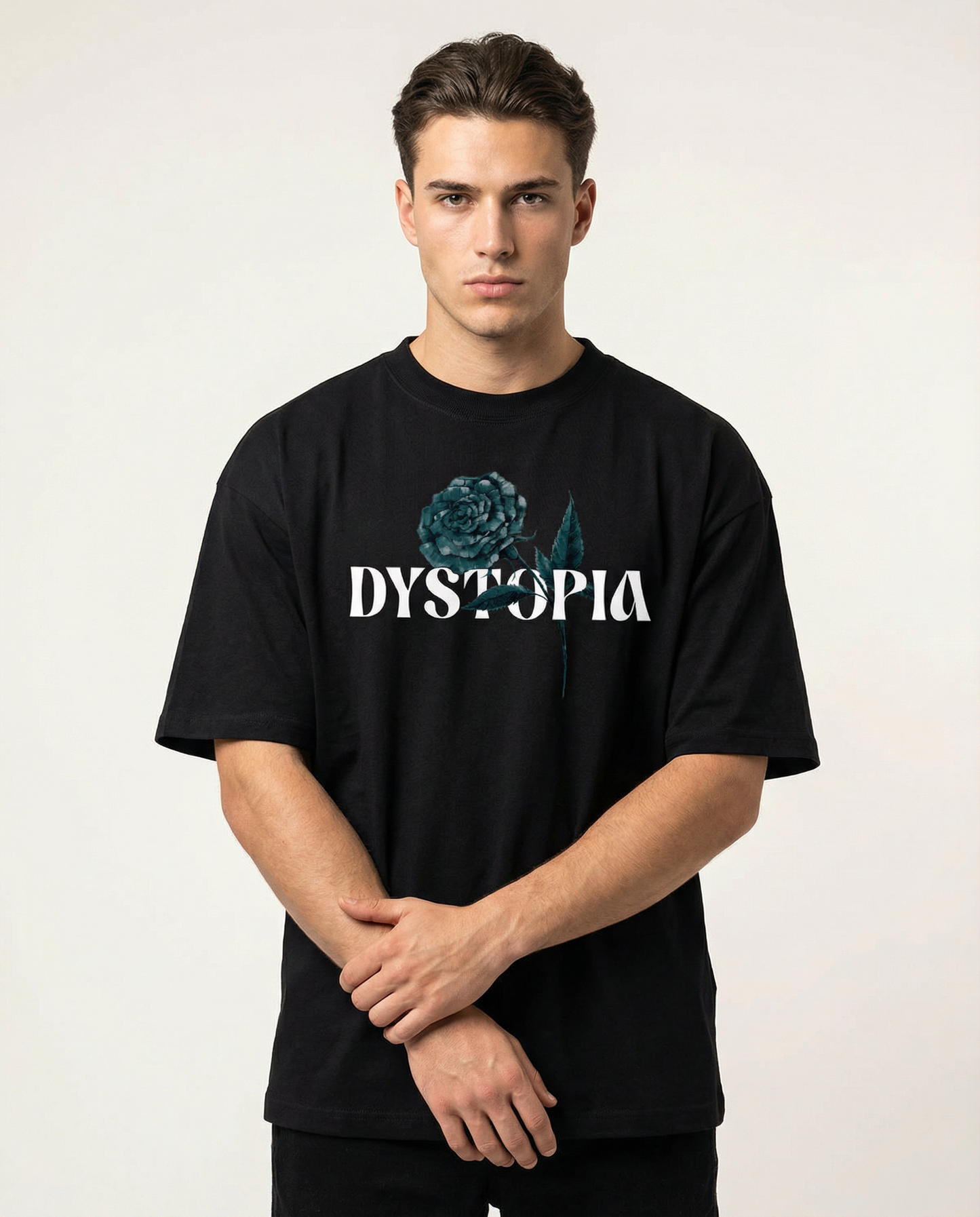 DYSTOPIA: BLACK OVERSIZED T-SHIRT