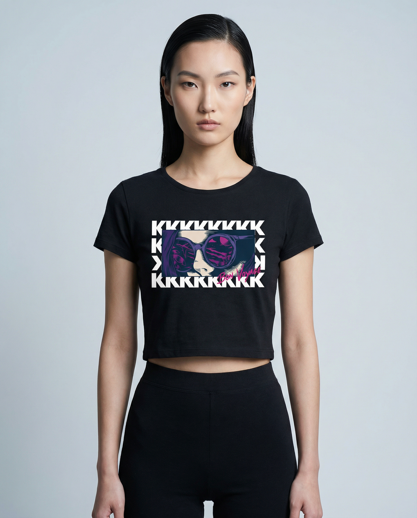 KKKK BLACK CROP TOP