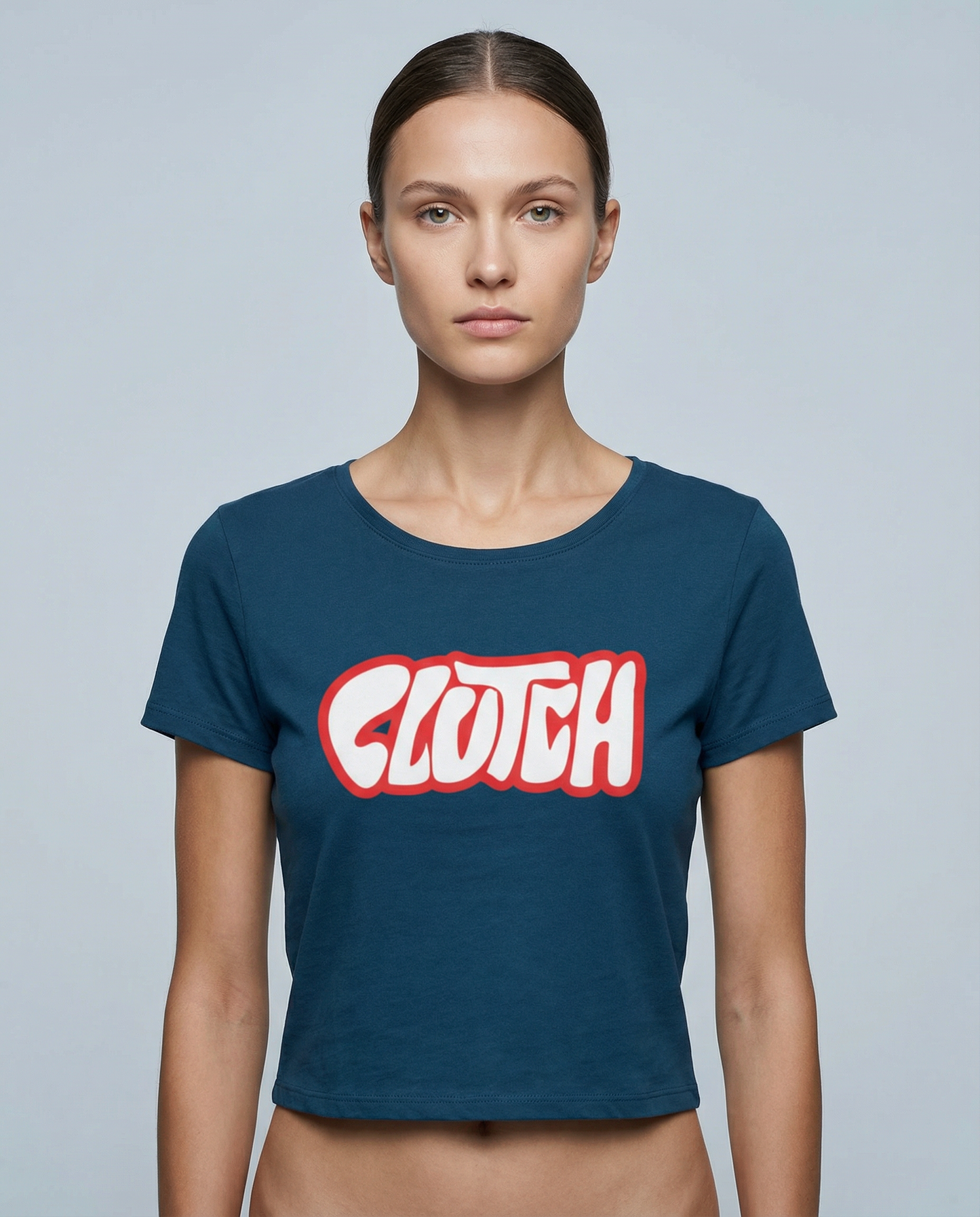 CLUTCH: NAVY BLUE CROP TOP