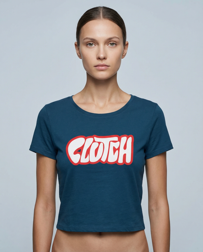 CLUTCH: NAVY BLUE CROP TOP