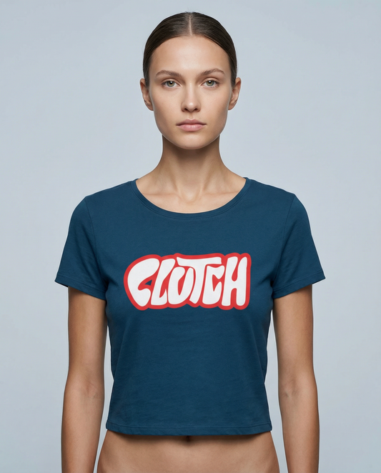 CLUTCH: NAVY BLUE CROP TOP