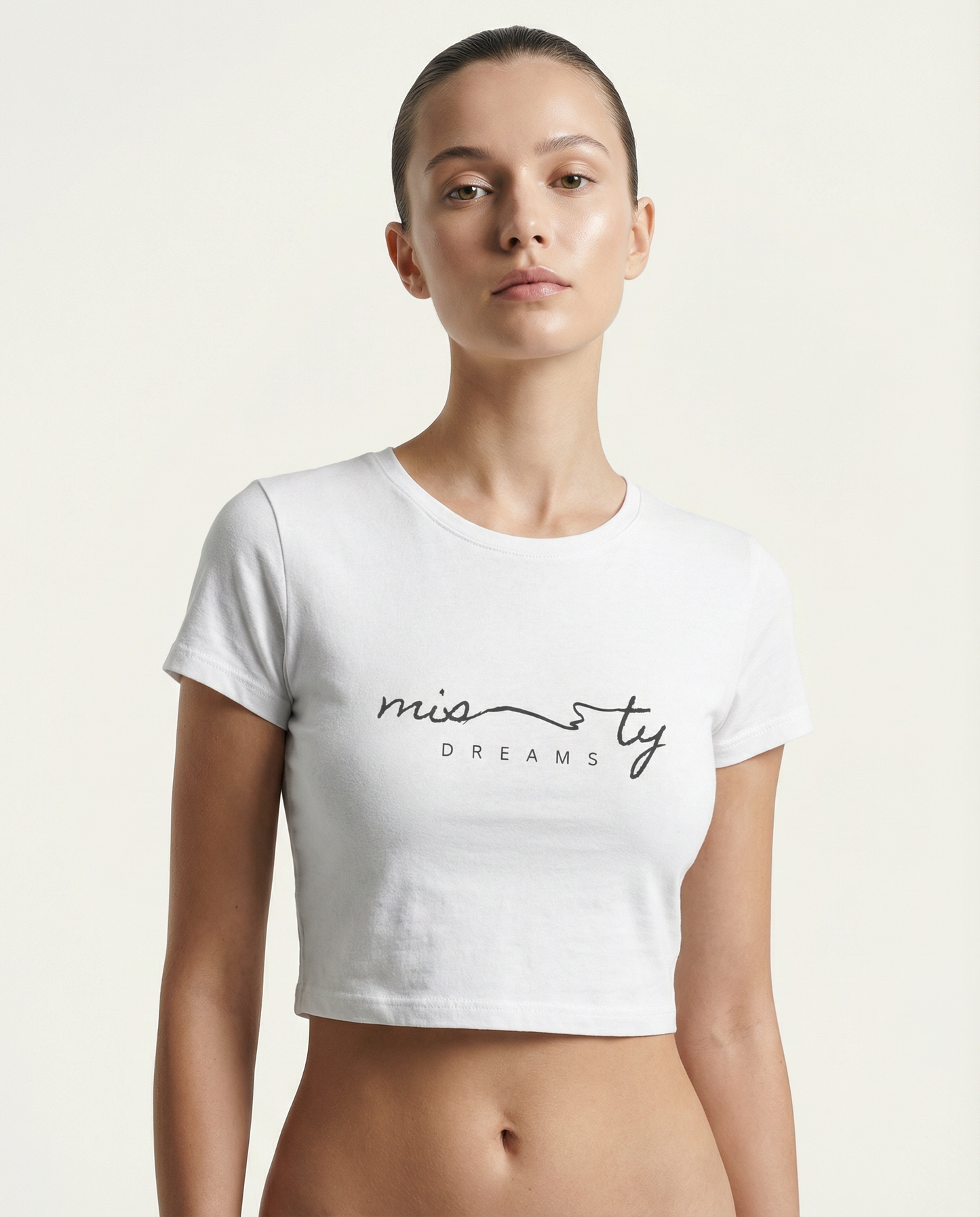 MISTY DREAMS: WHITE CROP TOP