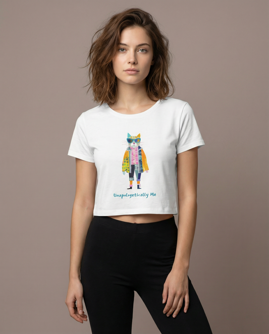 UNAPOLOGETICALLY ME: WHITE CROP TOP