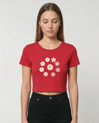 DAISY: RED CROP TOP