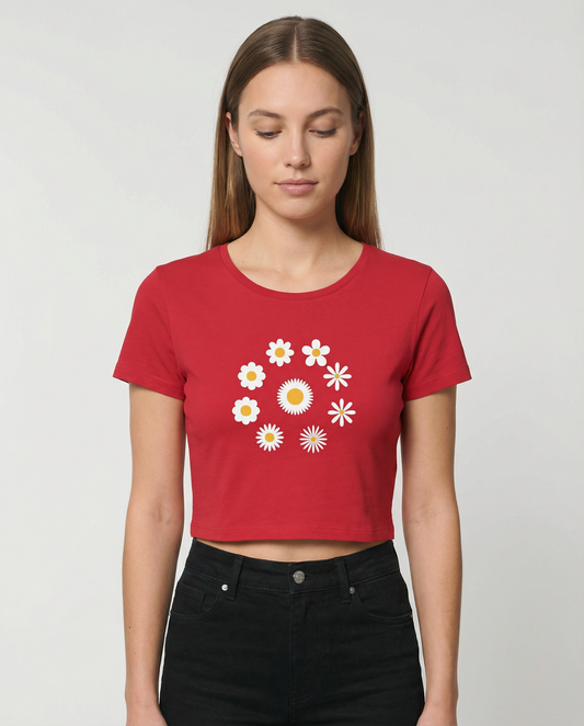 DAISY: RED CROP TOP
