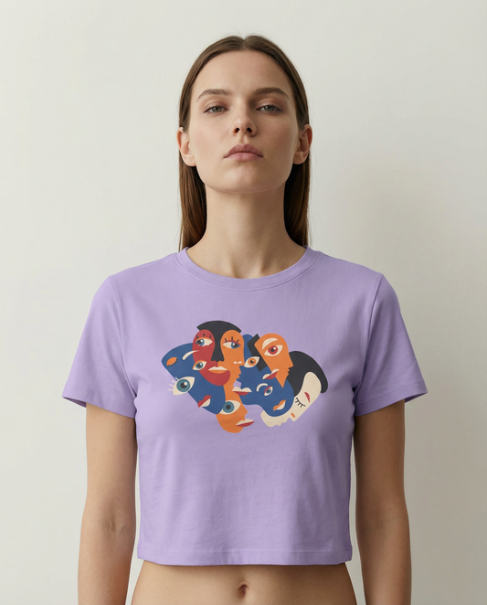 PABLO PERSONA: IRIS LAVENDER CROP TOP