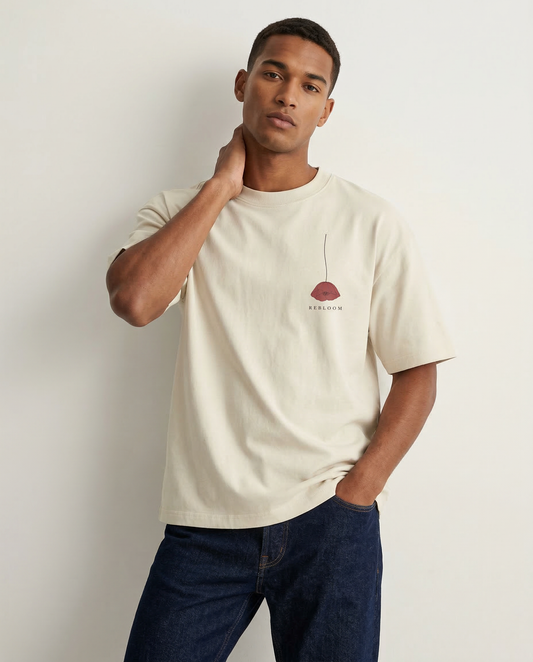 REBLOOM- Off White Oversized T-Shirt for Men