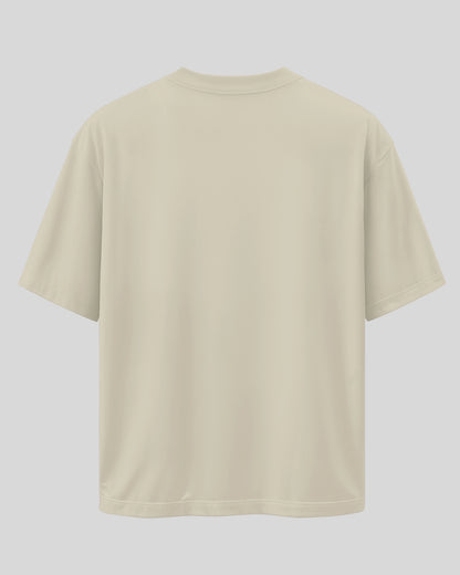 DELICATE: Off White Oversized T-Shirt For Men