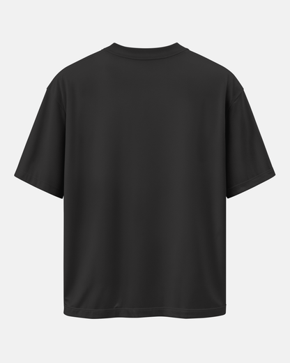 WELCOME TO THE GAME: Black Oversized T-Shirt